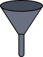 Flat style filter funnel. vector