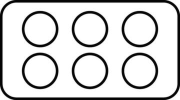 Isolated pictogram of Color palette. vector