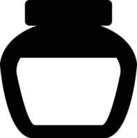 Isolated icon of Ink bottle. vector