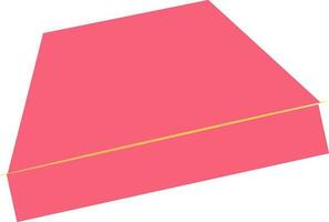 Pink paper banner or tag design. vector