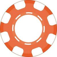 Illustration of casino chip. vector