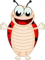 Cartoon character of a ladybug. vector