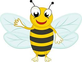 Cartoon character of a bee. vector