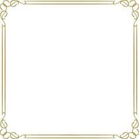 Blank frame with brown border. vector