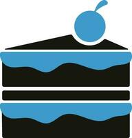 Illustration of Cake Slice or Pastry. vector
