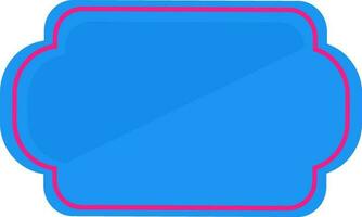 Abstract pattern frame made with blue color. vector