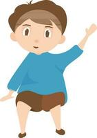 Cartoon character of a little boy. vector