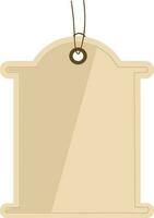 Vector sign or symbol of hanging price tag.