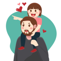 Father and Daughter Clip Art png