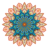 ornamental redondo mandala ornamento png