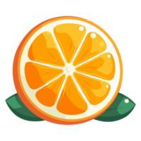 slice orange cartoon png