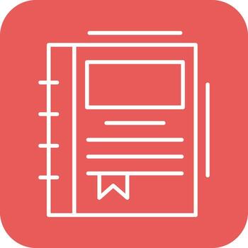 Spring Notebook Vector Icon