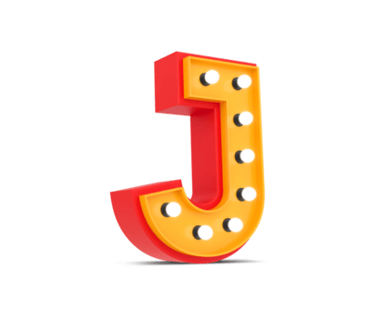 3d alfabeto Broadway estilo com luz lâmpada, 3d Renderização png