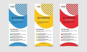 Corporate Rollup Banner Template vector