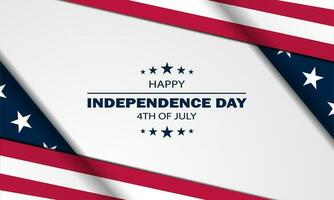 Happy Fourth of July Independence day USA Background Design vector