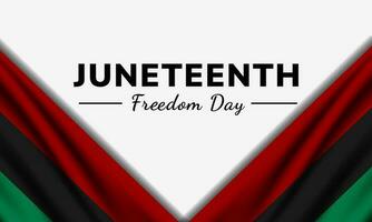 Happy Juneteenth june 19 freedom day background Vector illustration