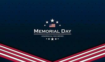 Memorial day background design vector illustration