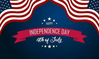 Happy Fourth of July Independence day USA Background Design vector