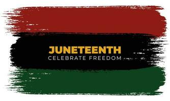 Happy Juneteenth june 19 freedom day background Vector illustration