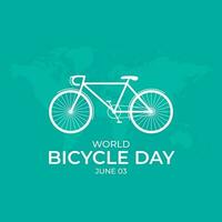 World Bicycle Day June 3 Background Vector Illustration