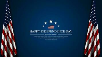 Happy Fourth of July Independence day USA Background Design vector