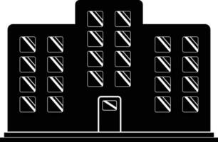 Illustration of building icon. vector