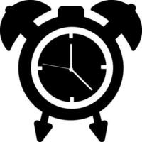 alarma reloj en plano estilo. vector