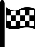 racing flag in flat style. vector