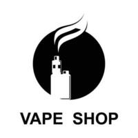 Vape Shop Logo Design Concept Vector. Vaping Logo Design Template vector