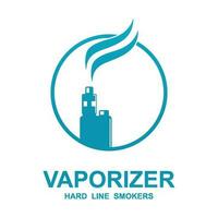 Vape Shop Logo Design Concept Vector. Vaping Logo Design Template vector