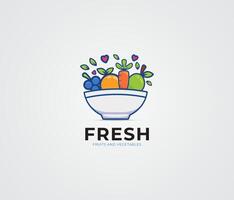 fresh, fruits, vegetable, carrots, leaf, lemon, organic, logo, vectors