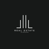 real bienes, edificio y construcciones logo y vectores