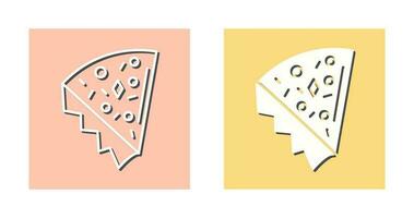 icono de vector de rebanada de pizza