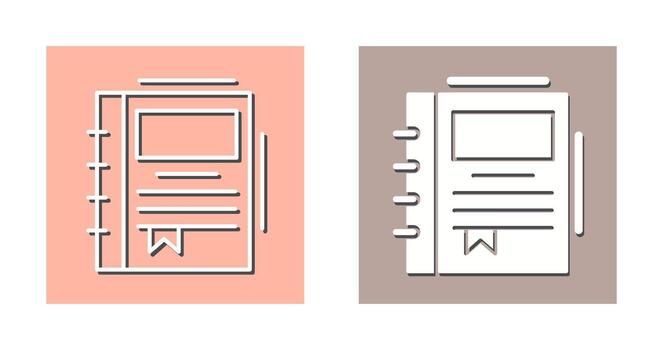 Spring Notebook Vector Icon
