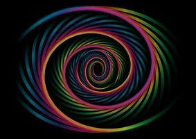 abstract rainbow vortex style background vector