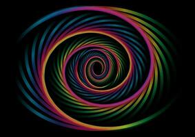 abstract rainbow vortex style background vector