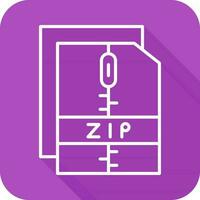 icono de vector de archivo zip