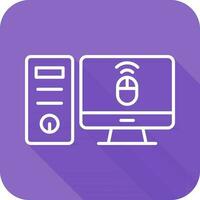 Desktop Computer Vector Icon