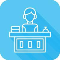 Office Reception Vector Icon