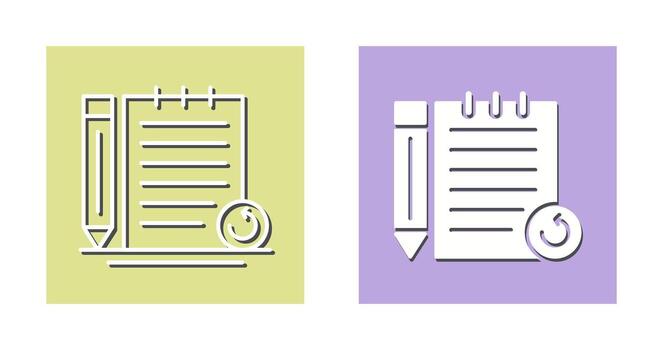 Rechecked Notes Vector Icon