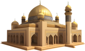 mosque illustration, generative Ai png