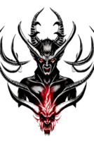 demonio diablo ilustración, generativo ai png