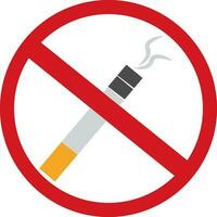 Smoking cigarette icon. Sign or symbol. vector