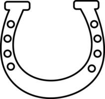 Vector Horseshoe sign or symbol.