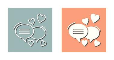 Love Chat Vector Icon