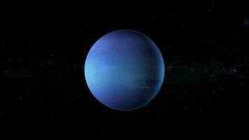 Neptunus planeet geanimeerd. video