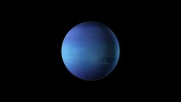 Neptunus planeet geanimeerd. video