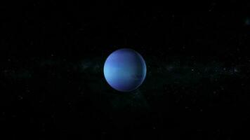 Neptune planet animated. video