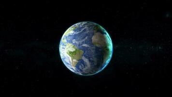 planeet aarde geanimeerd. video