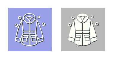 icono de vector de chaqueta de invierno